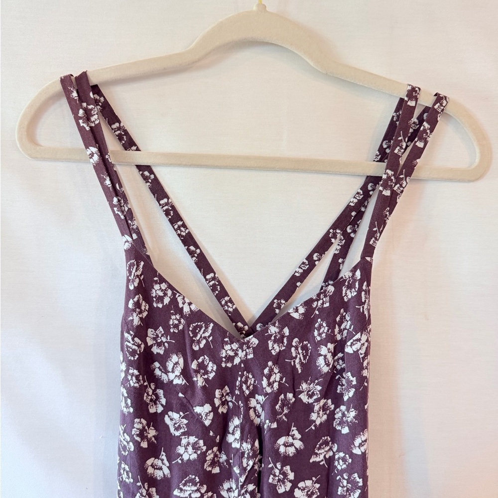 Kimchi Blue Urban Outfitters Purple Floral Mini Dress Size 2 - Picture 3 of 7